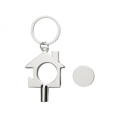 Logo trade promotional products image of: RCS recycled zinc alloy 3 in 1 keychain
